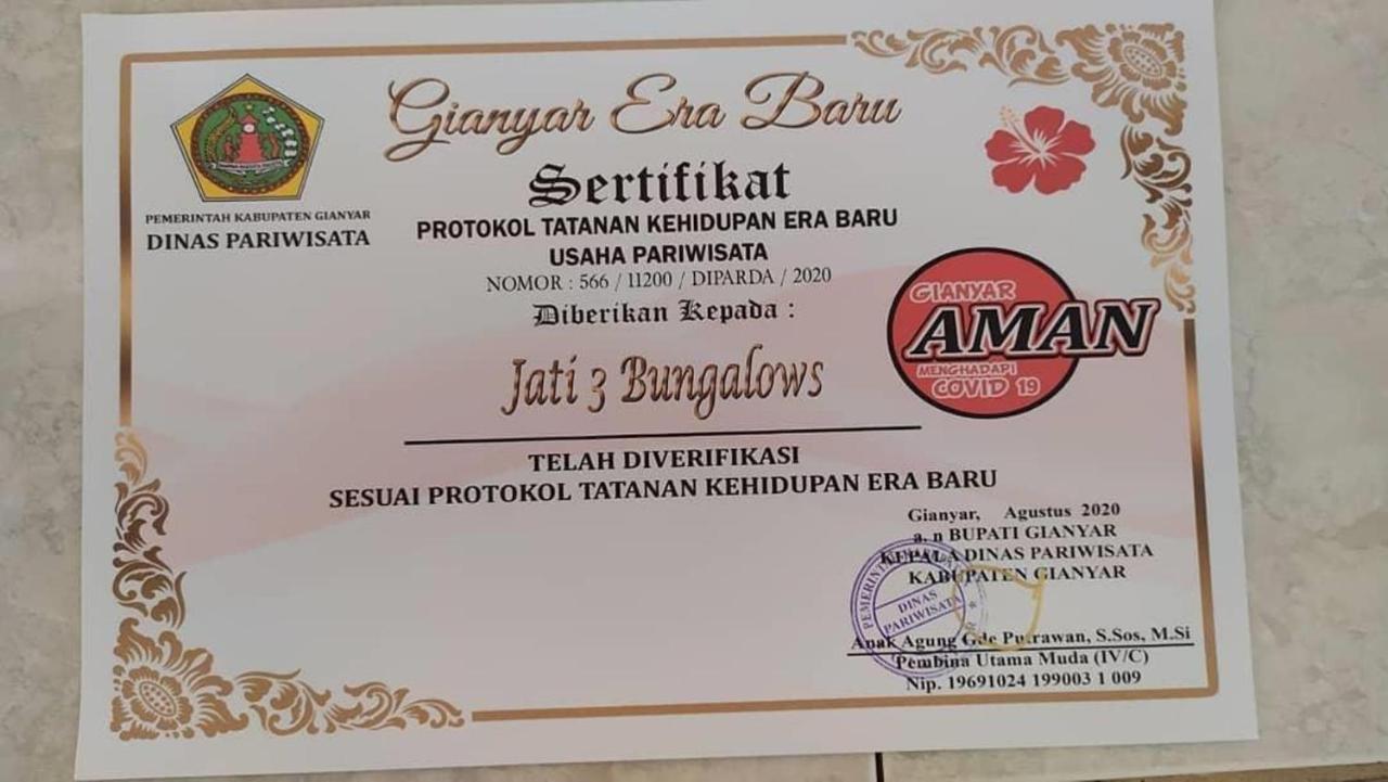 Jati 3 Bungalows And Spa Ubud Esterno foto